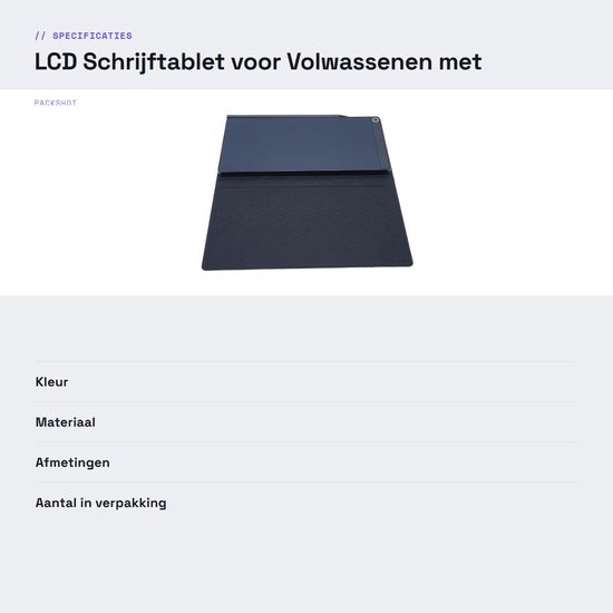 Dailygoods- Schrijftablet Herbruikbaar - Digitaal Notitieblok - LCD Schrijfervaring - Mini Tekenbord - 6.5 Inch - Vervangbare Batterij - Digitale Notitieboek — afbeelding 2