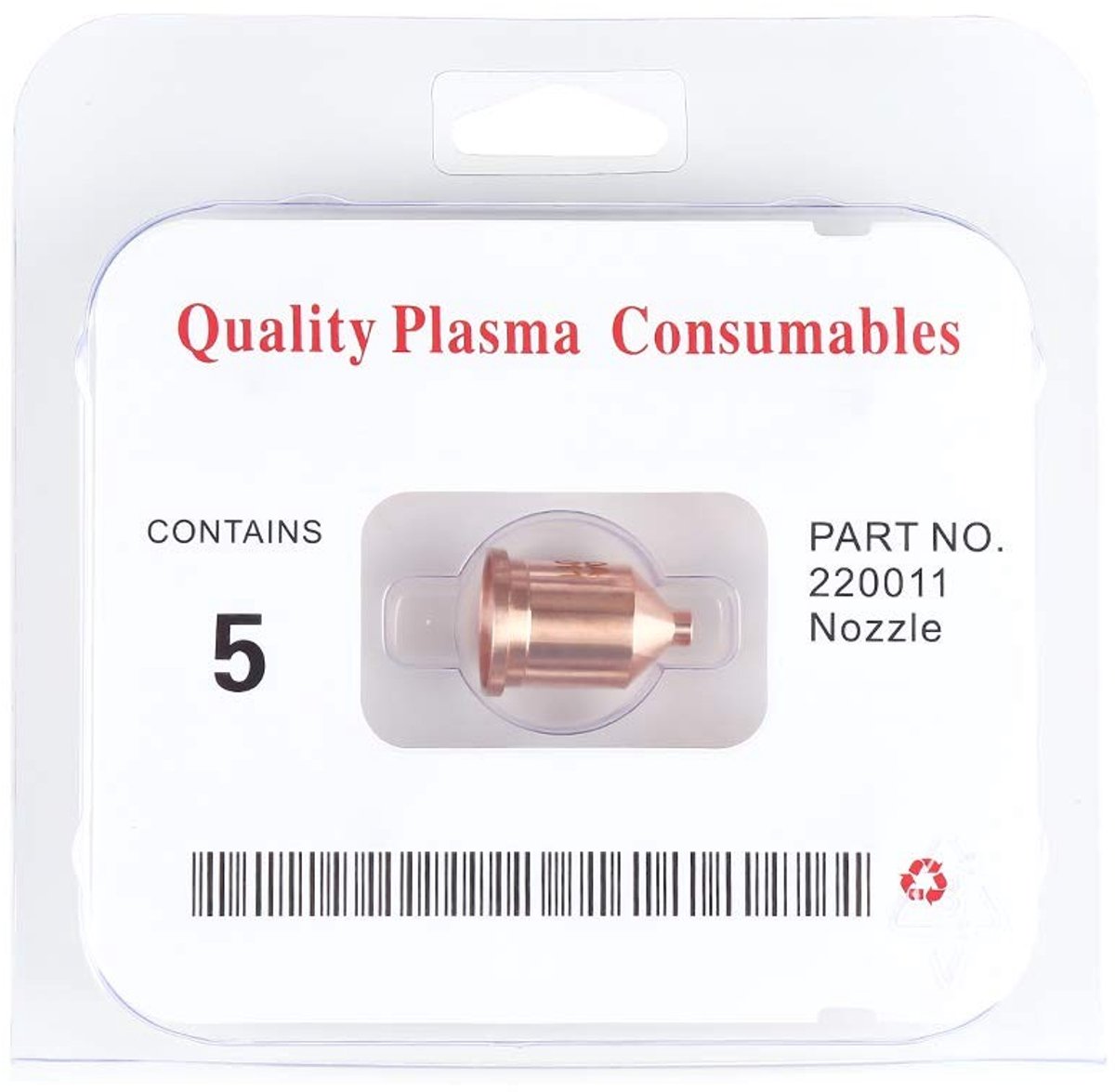 Dailygoods- Plasmamondstuk 220011 - Toortsmondstuk - Verbruiksartikelen - Snijder - Spuitmondjes - Geschikt voor POWERMAX1650 - Gewicht 89g - Snijmondstuk