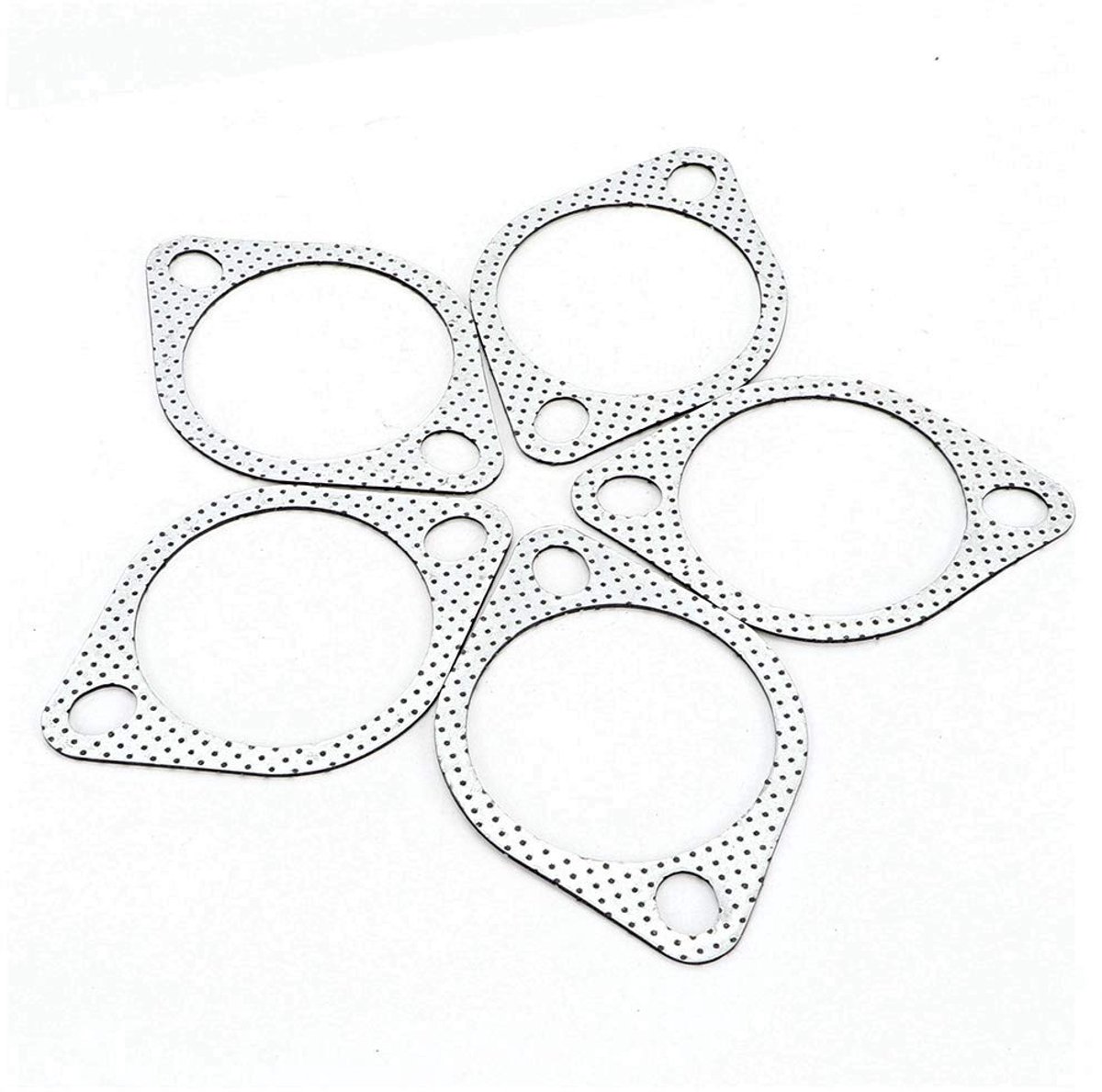 Dailygoods- Guarnizione 5 Stuks - Uitlaatpakking - Keramisch - Versterkt - 3 Inch (76mm) - Dikte 2.3mm