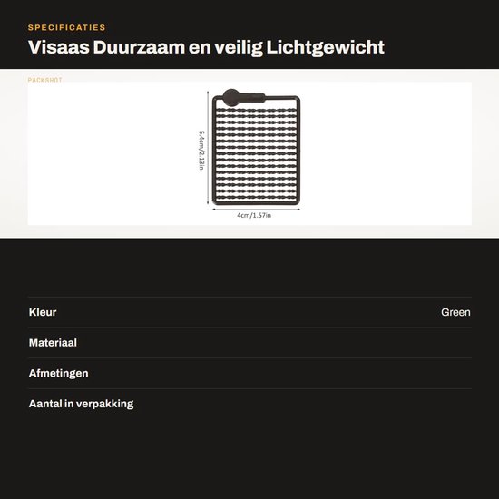 Dailygoods- Visaas Duurzaam - Lichtgewicht - Veilig - Voor Camping/Piknik - 10 Stuks - Geschikt voor Boilies en Haarrigs - Visgerei van Dailygoods — afbeelding 4