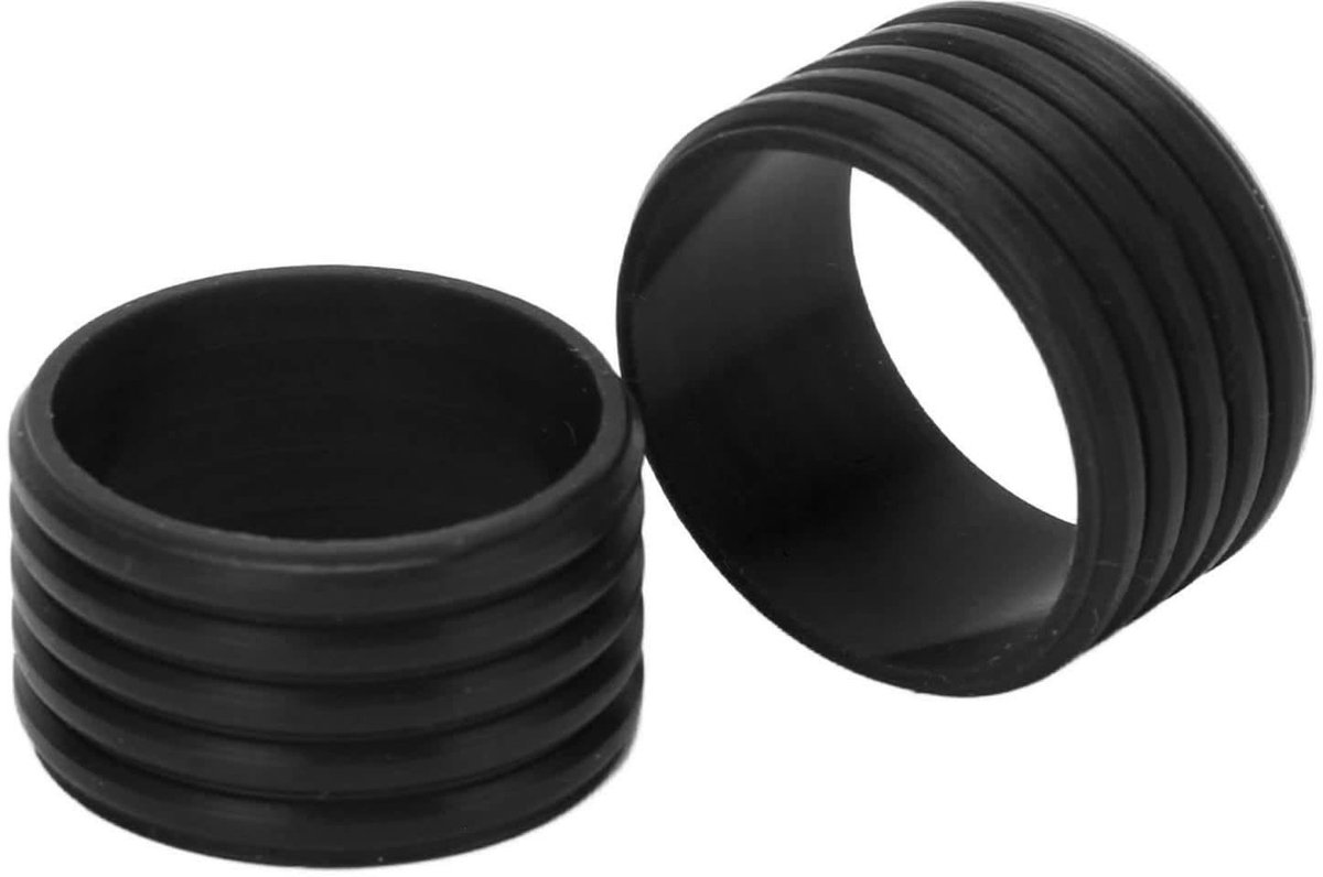 Dailygoods- Tennisracket 2 Stuks - Tennisracket Grip Tape - Zweetabsorptie - Herbruikbaar - Siliconen Ring - Eenvoudig te gebruiken - Tennisgrip