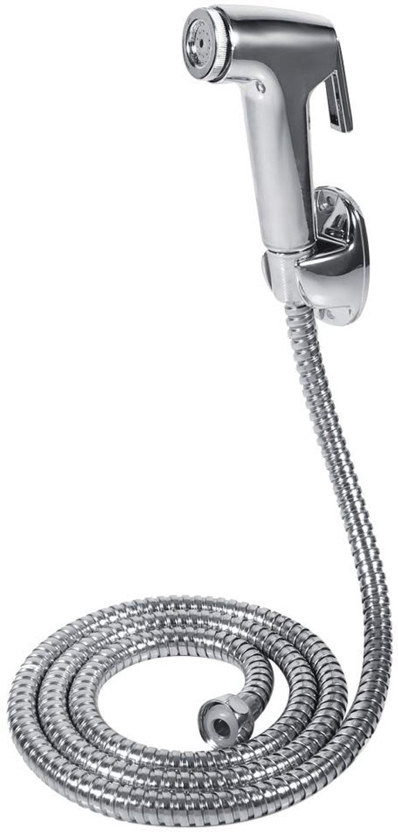Dailygoods- Bidet Handdouche Kit - Roestvrij Staal Spraykop - Handdouchehouder - Slang - Ergonomische Handgreep - Duurzaam ABS Kunststof