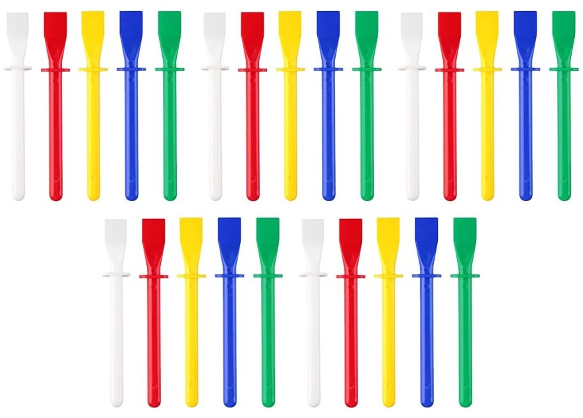 Dailygoods- Lijmapplicator 30 stuks - Lijmkwastjes - Kunststof - Knutselen - Spatel - 11,5 cm - Lijmkwast
