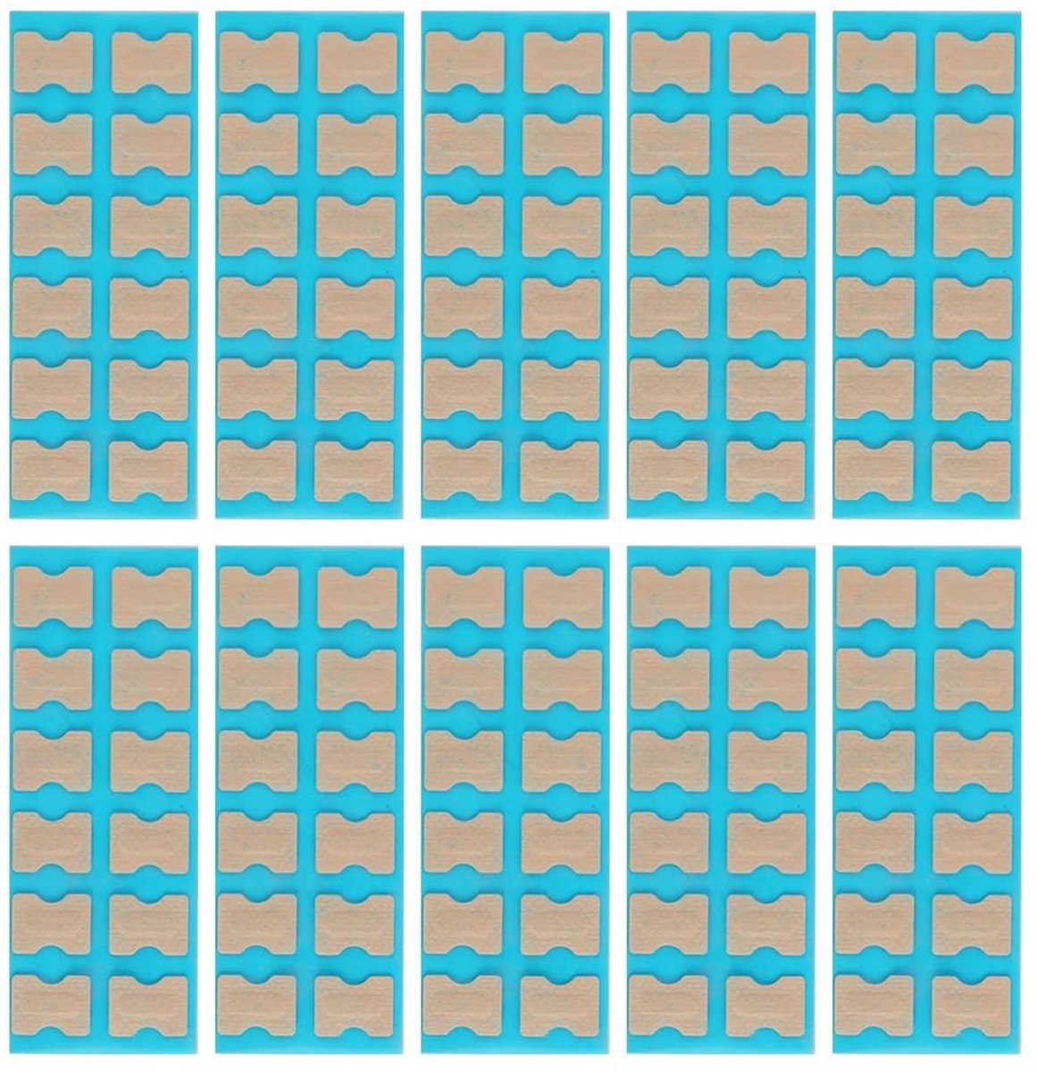 Dailygoods- Teennagelstickpatches 120 stuks - Lijmvrije Set - Pijnloze Behandeling - Corrigeren van Ingrowende Nagels - Voetgereedschap - Innovatieve Oplossing - Nagelcorrectie