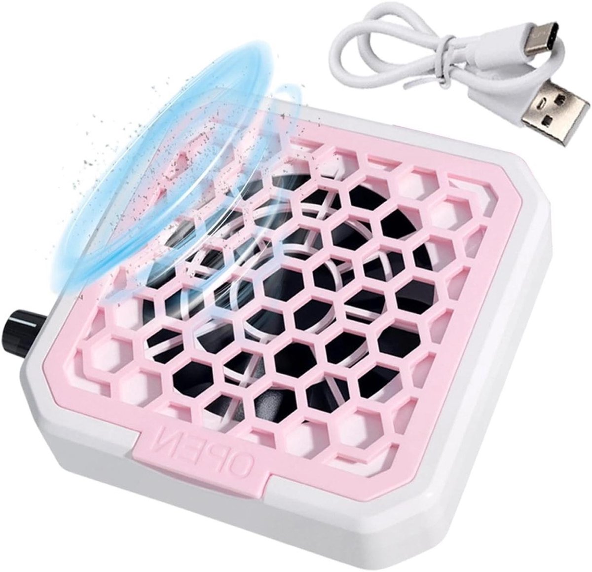 Mini Stofzuiger Nagels - Nagelstof Verzamelaar - Nagelverzorging Thuis - Geluidsarme Werking - Compact Formaat - Wit
