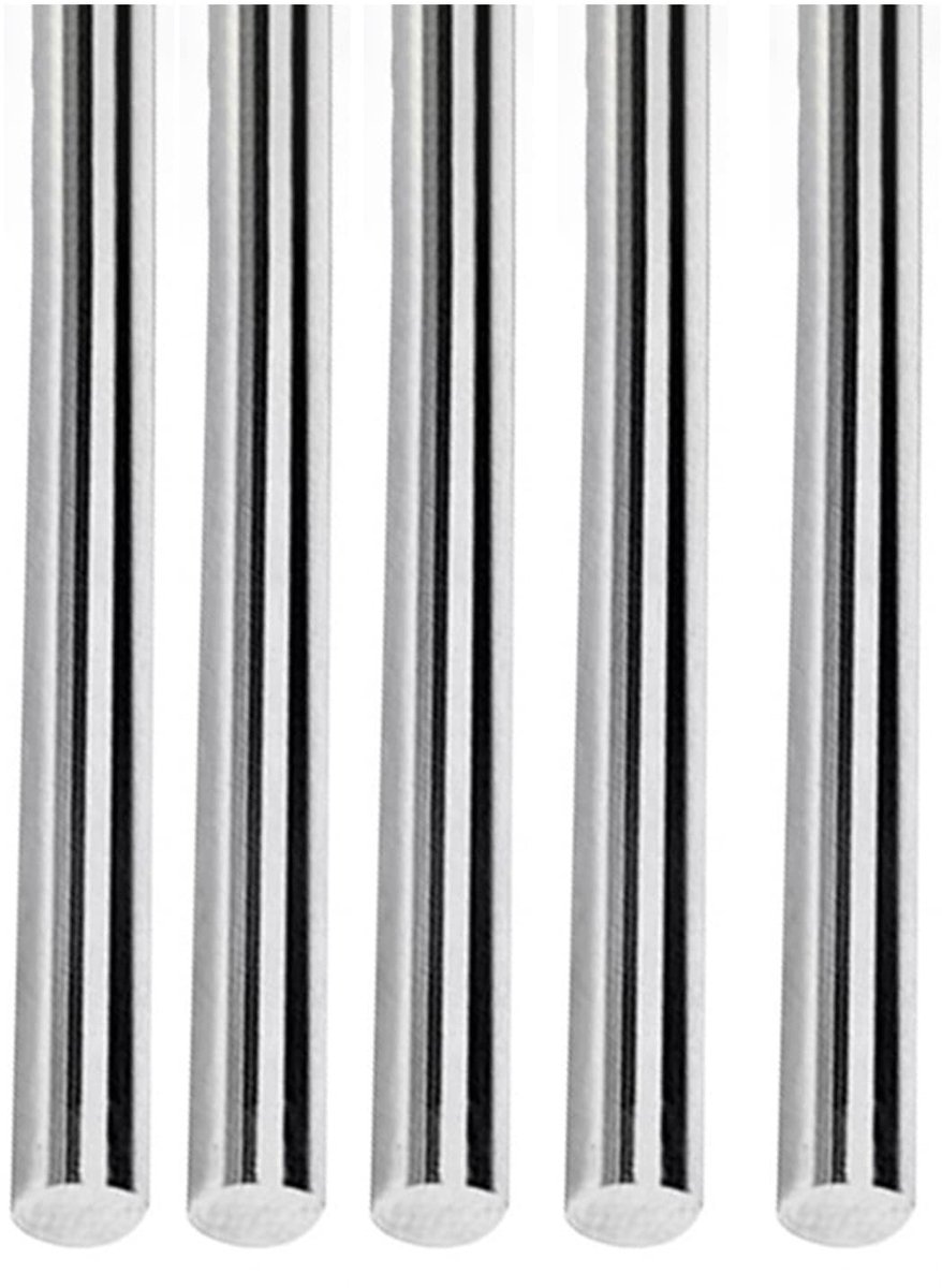 Dailygoods- Ronde Staaf 304 Roestvrij Staal - 5 Stuks - Draaibank Bar - DIY Craft - Modelauto/Vliegtuig/Schip - Duurzaam en Roestbestendig