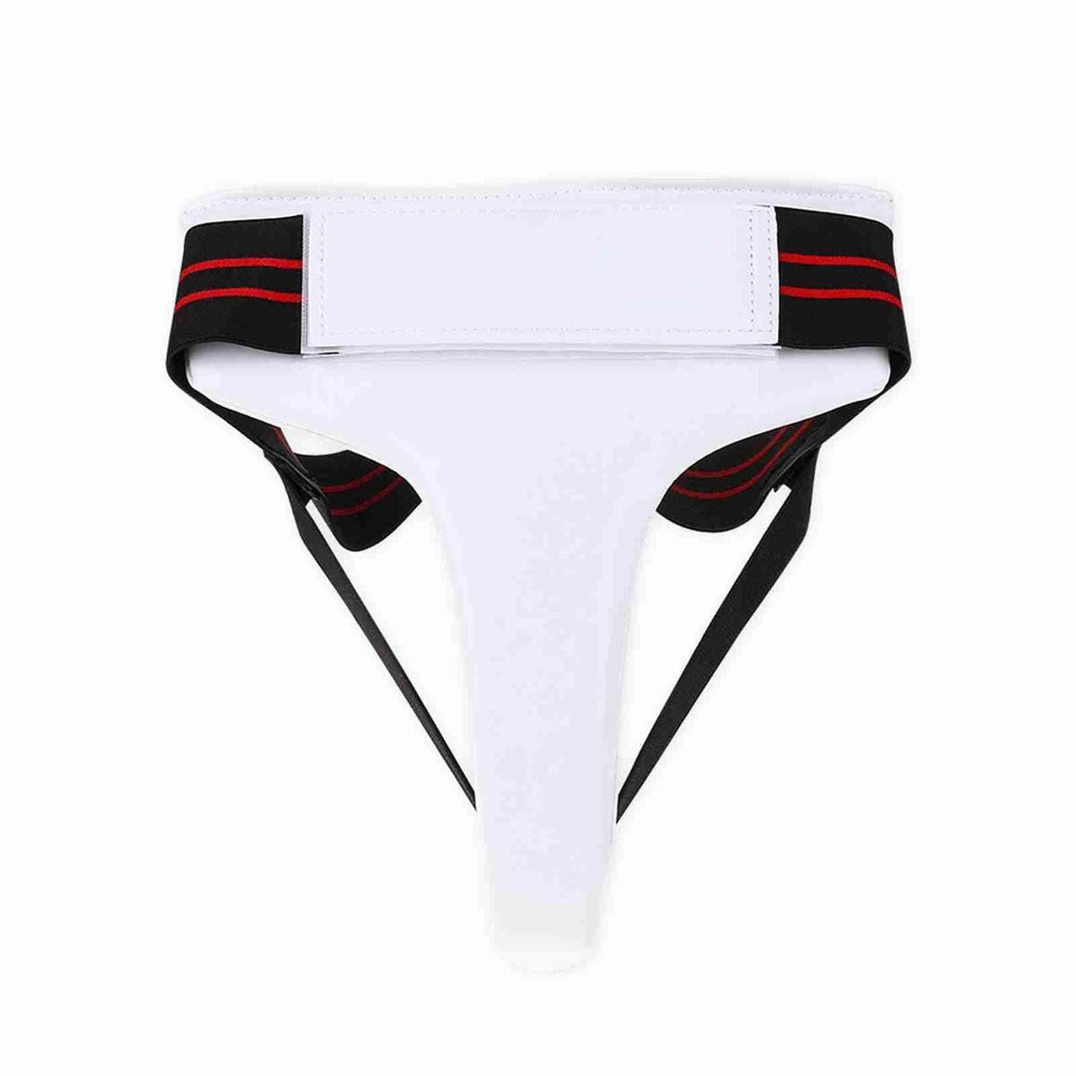Dailygoods- Kruisbeschermer Ergonomisch Ontwerp - PU-synthetisch Leer - Schokabsorberend - Elastische Bandjes - Voor Taekwondo/Boksen/Karate - Liesbeschermer