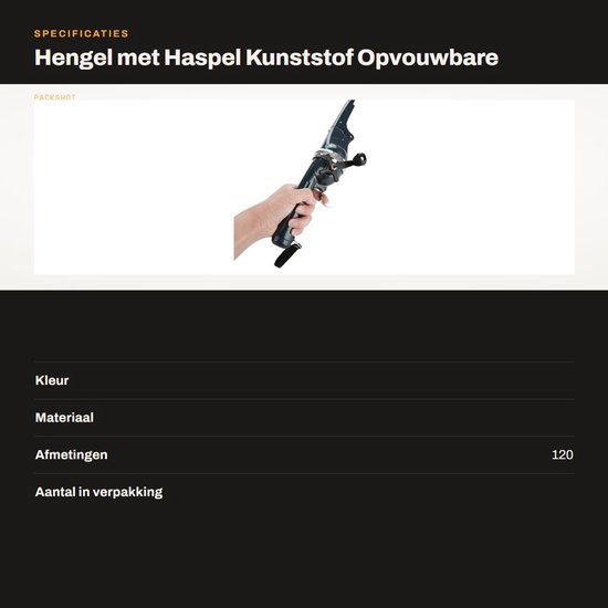 Dailygoods- Hengel Lichtgewicht - Geïntegreerde Haspel - Opvouwbaar - Roestvrij Staal - Duurzaam - Geschikt voor Vissen - Visstok van Dailygoods — afbeelding 3