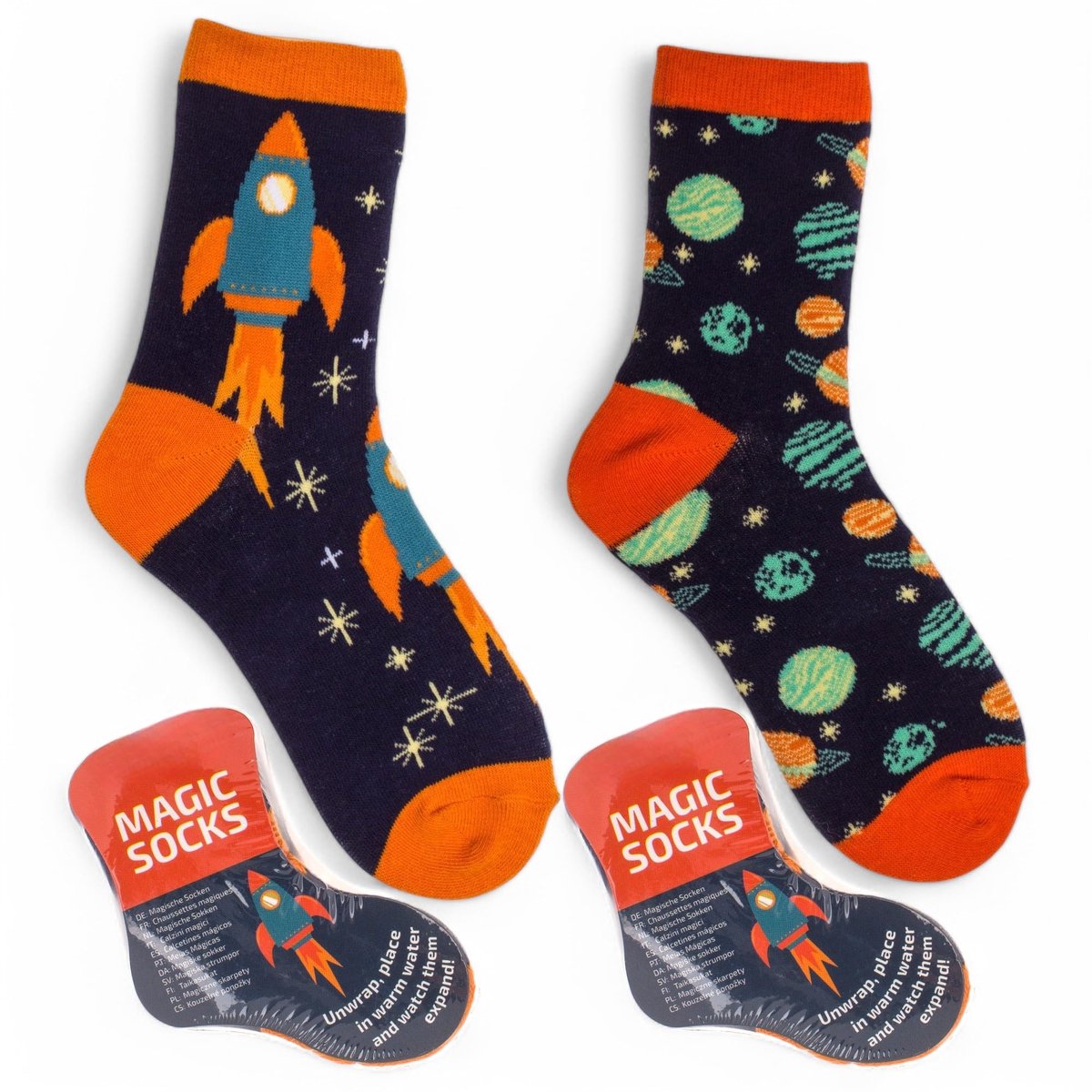 Dailygoods- Magische Sokken - 2 Paar - EU 22-34 - Katoenrijk - Machinewasbaar - Knuffelige Kousen - Verrassingseffect - Kindersokken