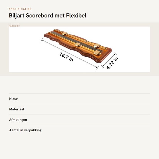 Dailygoods- Biljart Scorebord Flexibel Schuifsysteem - Poolspel/Scorer - Snooker - Duurzaam - Thuisclubgebruik - Tot 100 Punten van Dailygoods — afbeelding 3