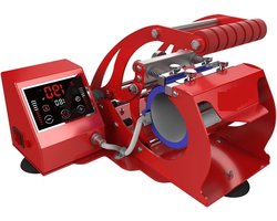 Hittepers Mok - Sublimatie Printer - Personalisatie Cadeaus - LED Touchscreen - 11oz Mok - Rood Zwart Blauw