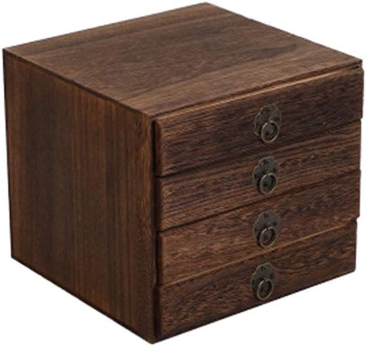 Houten Opbergdoos - Juwelendoos Cadeaubox - Thee Collectie Opslag - Ademend Ontwerp - Niet Gespecificeerd - Niet Gespecificeerd