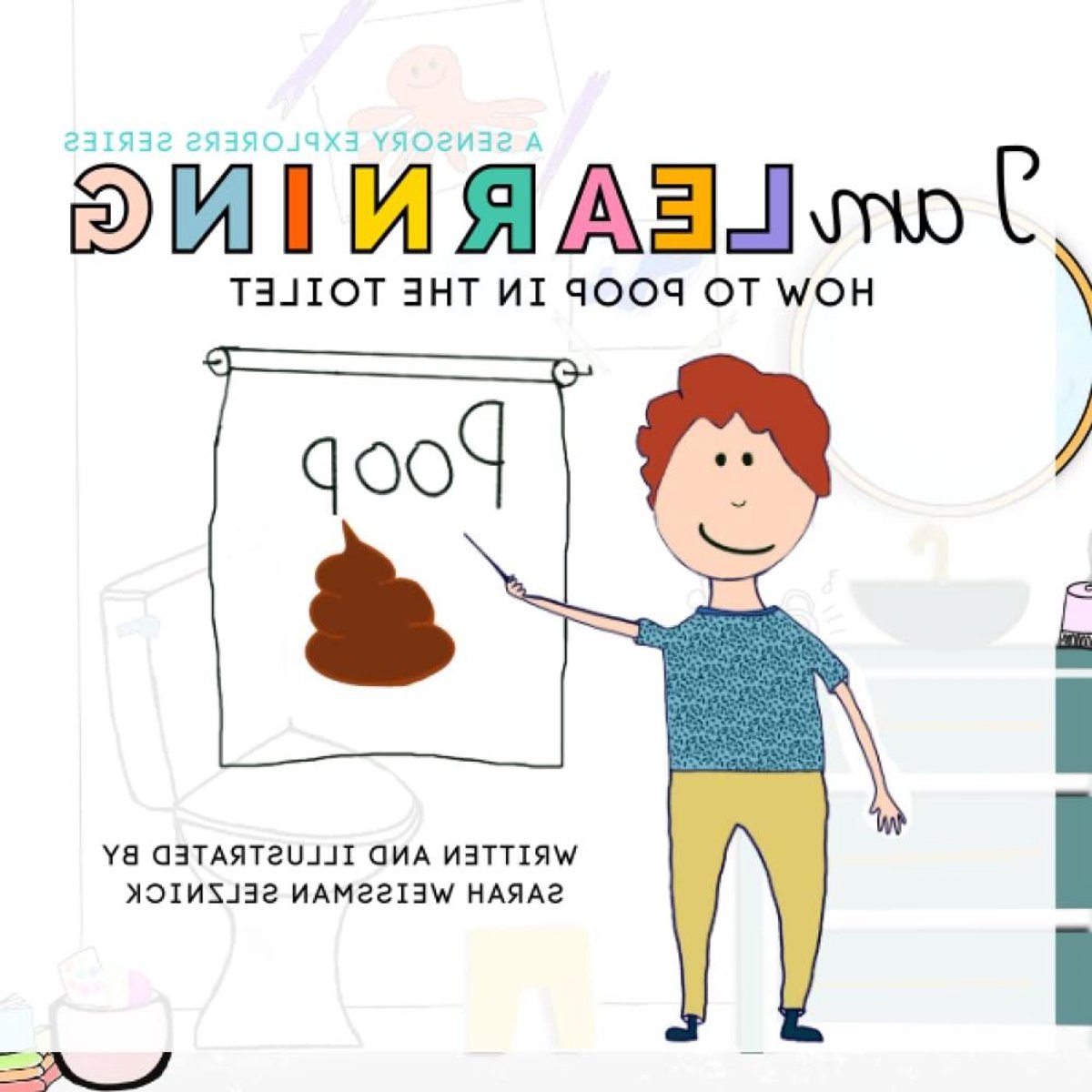 Leer Poepen op Toilet - Zindelijkheid Boek - Toilet Training - Sensory Explorers - 21 x 21 cm - Kleurrijk
