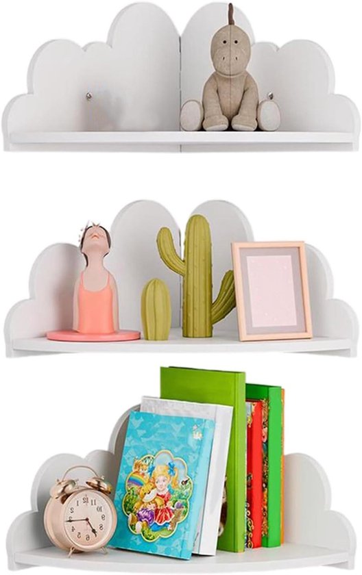 Foto: Hoekplank 3 delige wand opberg organizer moderne decoratie hoek plank presentatie voor boeken speelgoed muur decoratie slaapkamer woonkamer baby kamer kantoor appartement