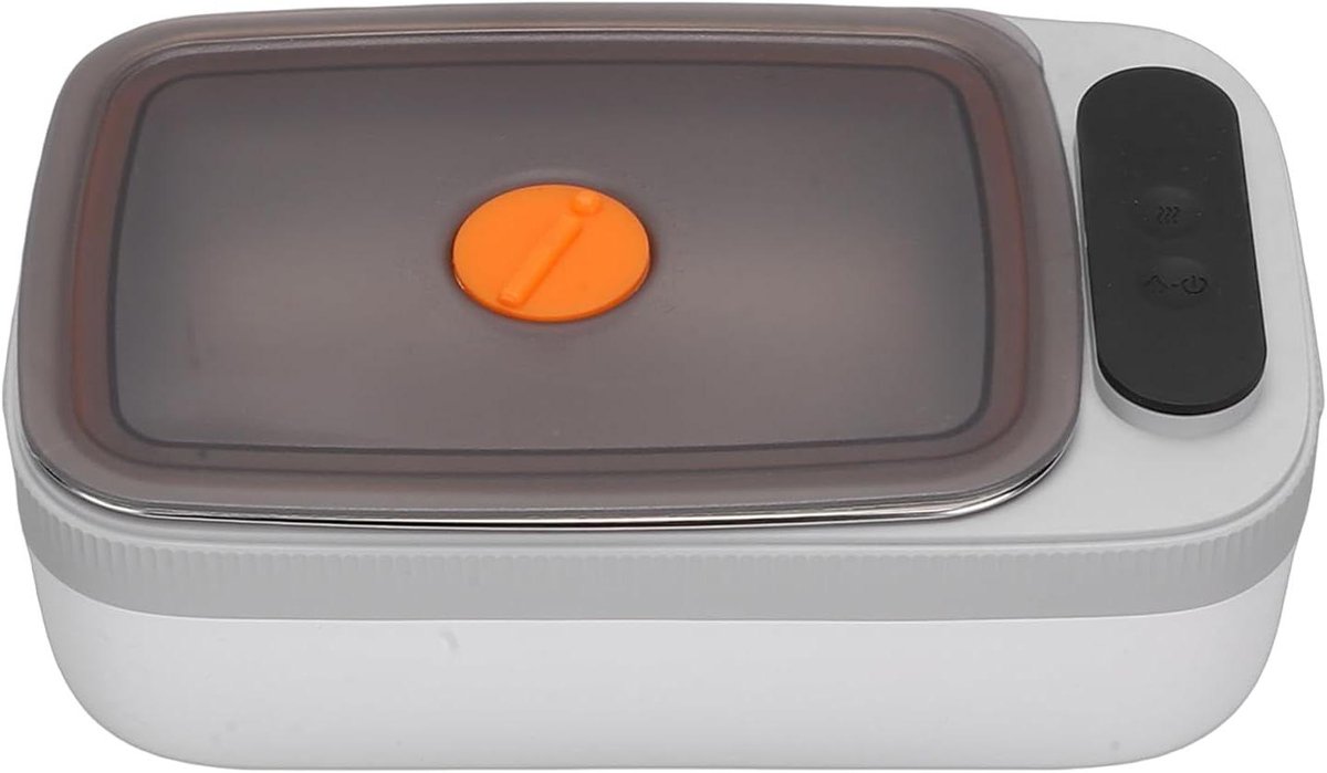 Elektrische Lunchbox - Verwarmbare Bento Box - Onderweg Eten - USB Oplaadbaar - 1000 ml - Zilver
