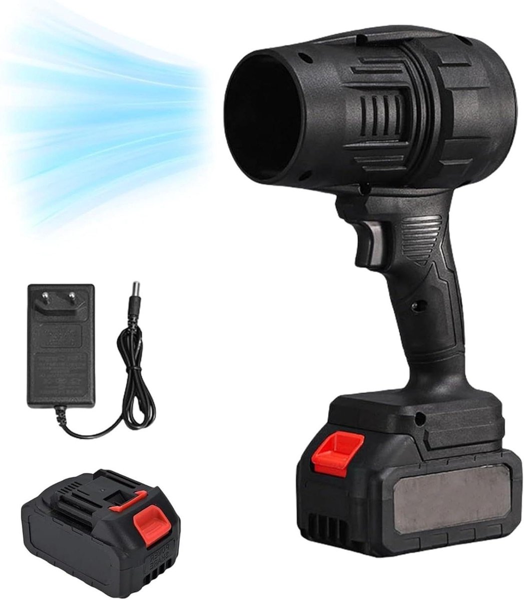 Draadloze Luchtstofzuiger - Mini Stofblazer Turbo - Snel Reinigen - Krachtige Winduitstoot - 12.5"x6.3"x2.7" - Zwart