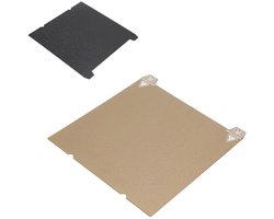 Textured PEI Plate and Smooth PEO Building Board, Magnetic Spring Steel Print Bed Base, 235x235 Mm 3D Printer Bed Platform Double Sided Plate for Ender 3 S1 Ender 3 S1 Pro