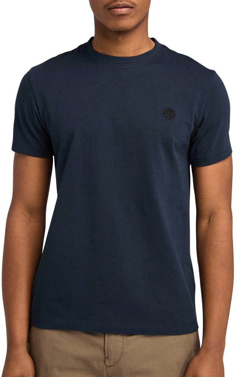 Crew Neck Tee Short Sleeve Style T-Shirts Blauw