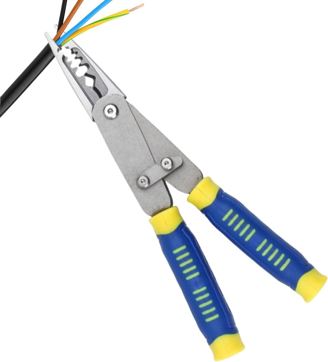 Draadstriptang Krimptang - Multifunctioneel Gereedschap - Onderhoud Reparatie - Ergonomische Vormgeving - 21 cm - Enkel Kenmerk