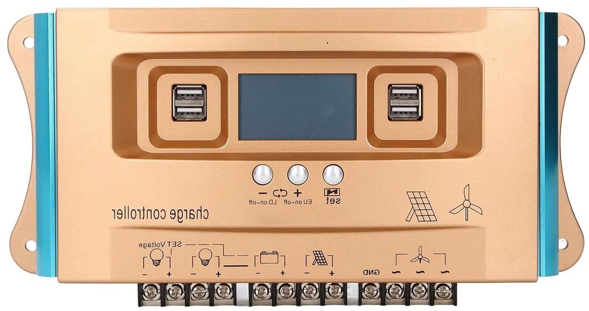 Solar Laadregelaar - Zonnepaneel Regulator - Energie Controleren - MPPT Technologie - 950W - Zwart
