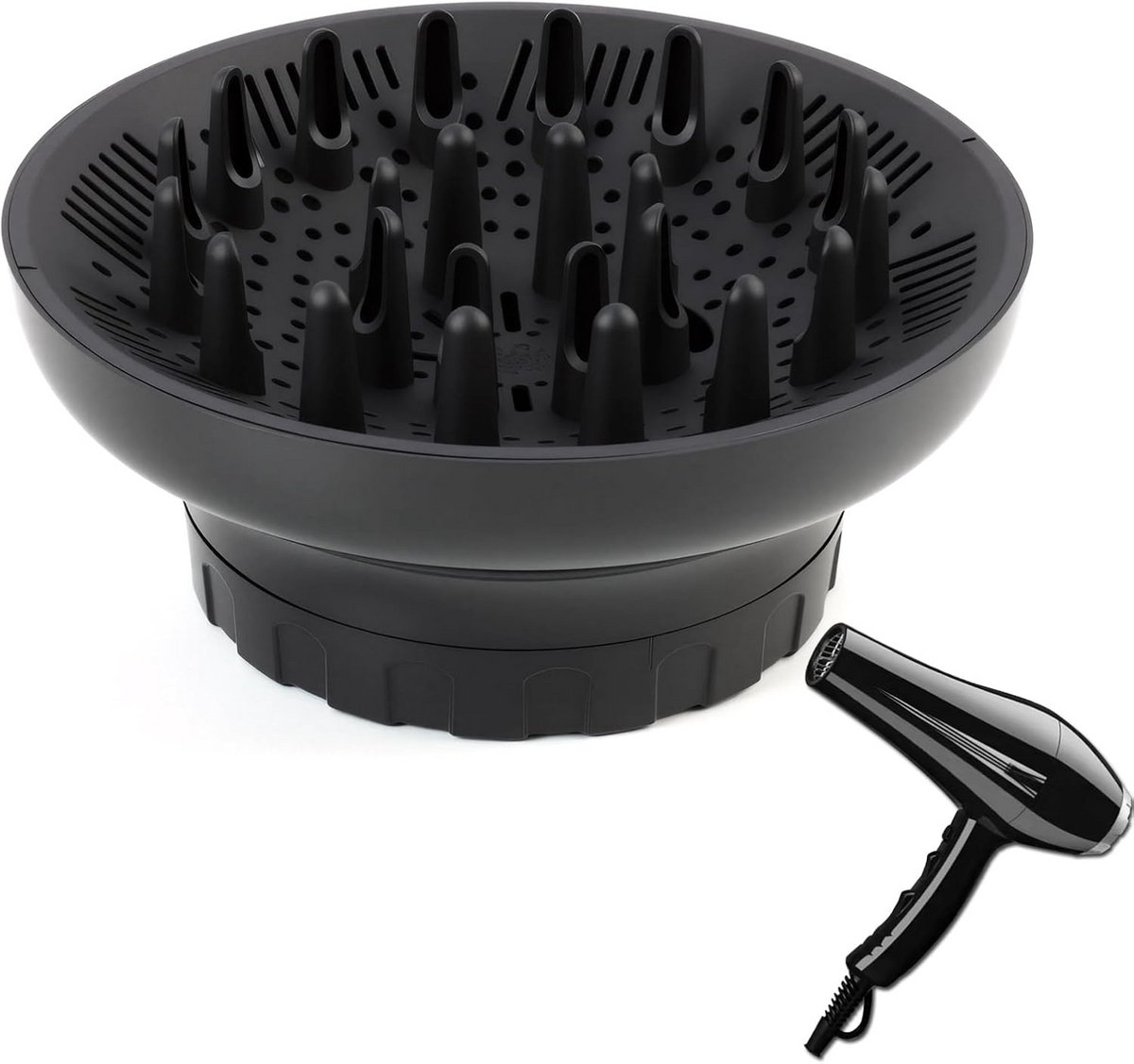 Diffuser Opzetstuk - Krulborstel voor Fohn Universeel - Multistyler - Styling hulp