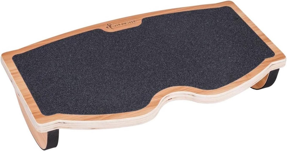 Houten Voetsteun - Bureau Accessoire - Comfortabel Zitten - Natuurlijk Hout - 45 x 27 x 11 cm - Natuurlijk
