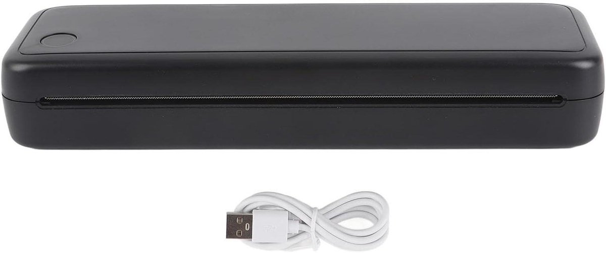 Draagbare Printer - Mobiele Printer - Onderweg Printen - Inktvrij Printen - A4 Formaat - Zwart
