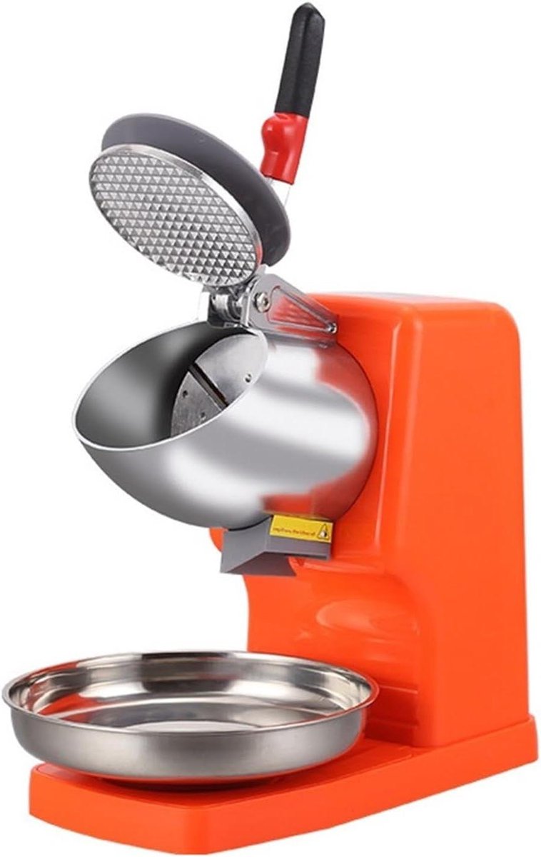 Elektrische Ijsbreker - Schaafijsmachine - Drankjes Maken - 85 Kg Per Uur - 300W-500W - Oranje