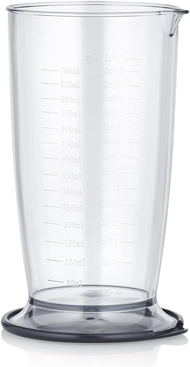 Mixbeker Houder - Mixkom Accessoire - Individuele Mixen - BPA-Vrij Plastic - 0.7 Liter - Transparant — afbeelding 2