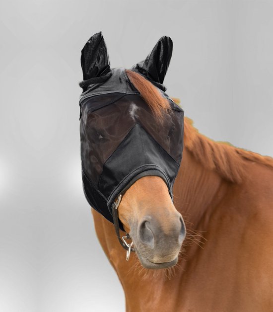 Waldhausen PREMIUM vliegenmasker met gehoorbescherming Pony Zilver Grijs — afbeelding 2