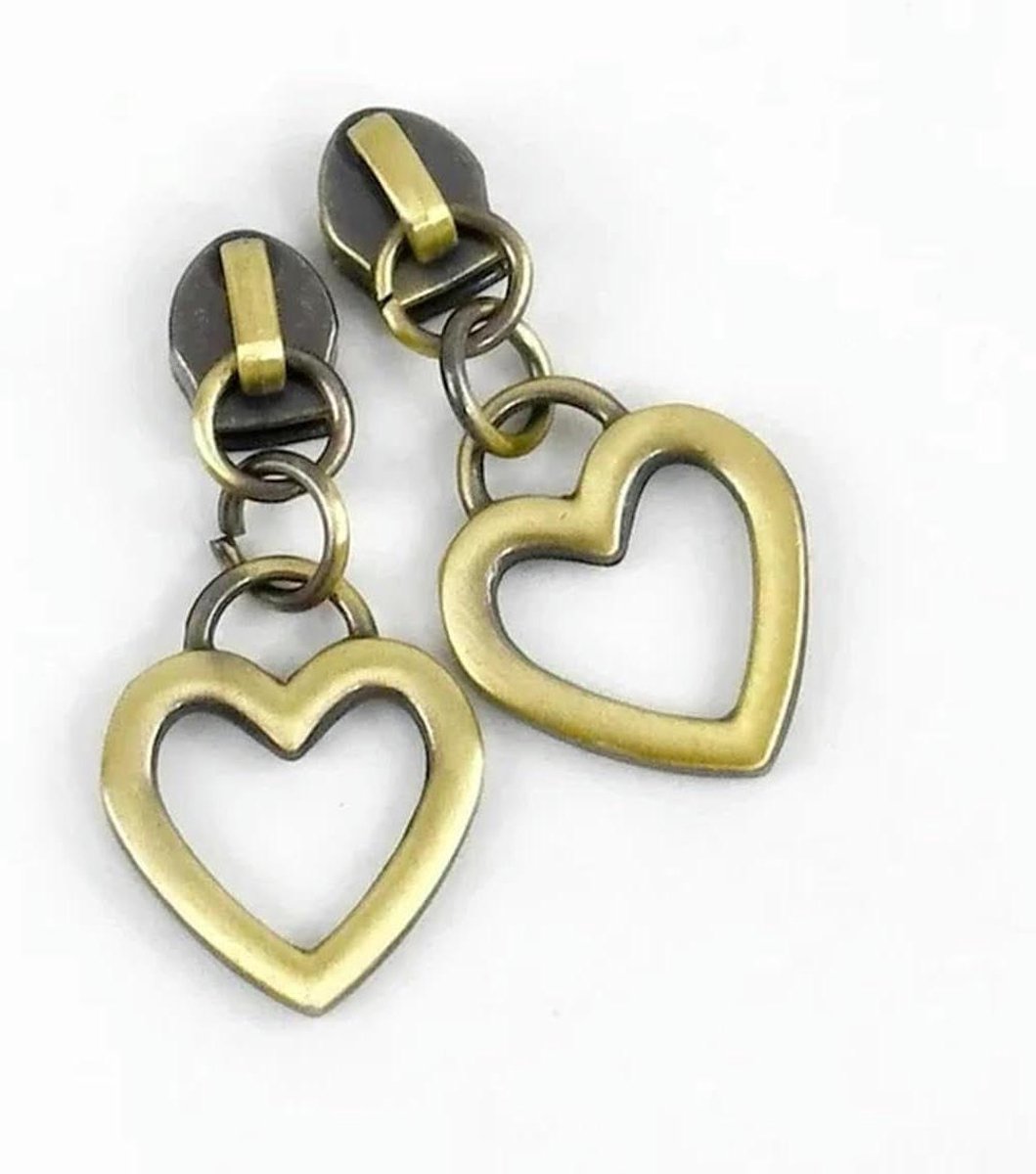 5/10/20st 5# bronzen ritsschuiver voor nylon ritsen, bagagetape, ritsentrekker, slotkop, stoffen decoratieve ritstrekker, naai-accessoire - ZT161 - messing - voor nylon - nr. 5-20 stuks