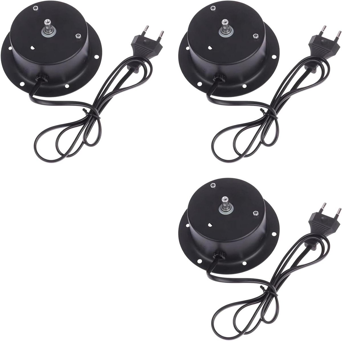 Roterende Motor - Spiegelbolmotor - Feestverlichting Ophangen - Kleine Spiegelbollen - Max 40CM - Zwart