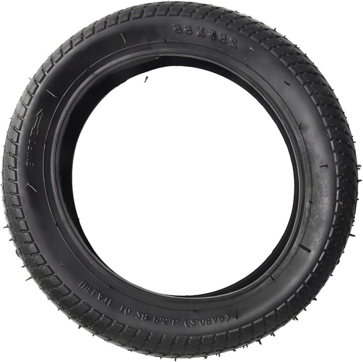 Banden en binnenband - Reservewiel set - Kinderwagen reparatie - Butylrubber binnenband - 255 x 55 mm - Zwart