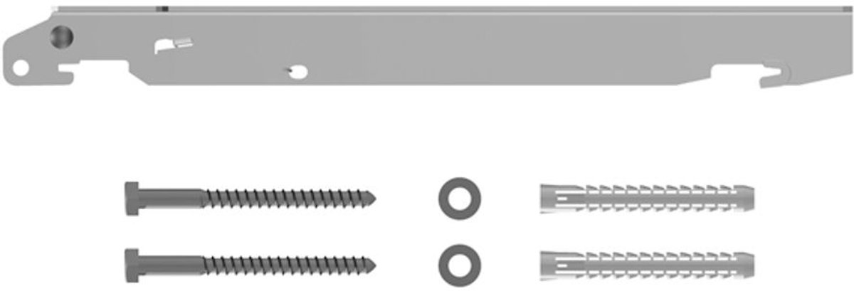 Kermi Snelmontage-consoleset Type 11-33 BH 400mm, WA 30mm, wit, als 3. console vanaf BL1800, ZB02630002