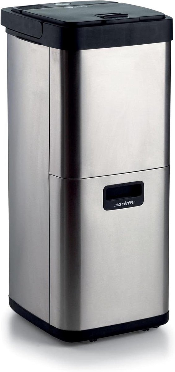 Intelligente afvalemmer - Organisch afval droger - Afval verminderen - Geurremmend actief koolfilter - 6 Liter capaciteit - Metallic zilver