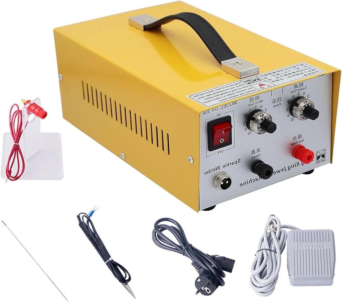 Permanente Sieradenlasser, 30A 400W Pulse Sparkle Glisten Spot Welder voor Sieraden, Sieradenlasmachine, Permanente Sieradenlasserkit,220V