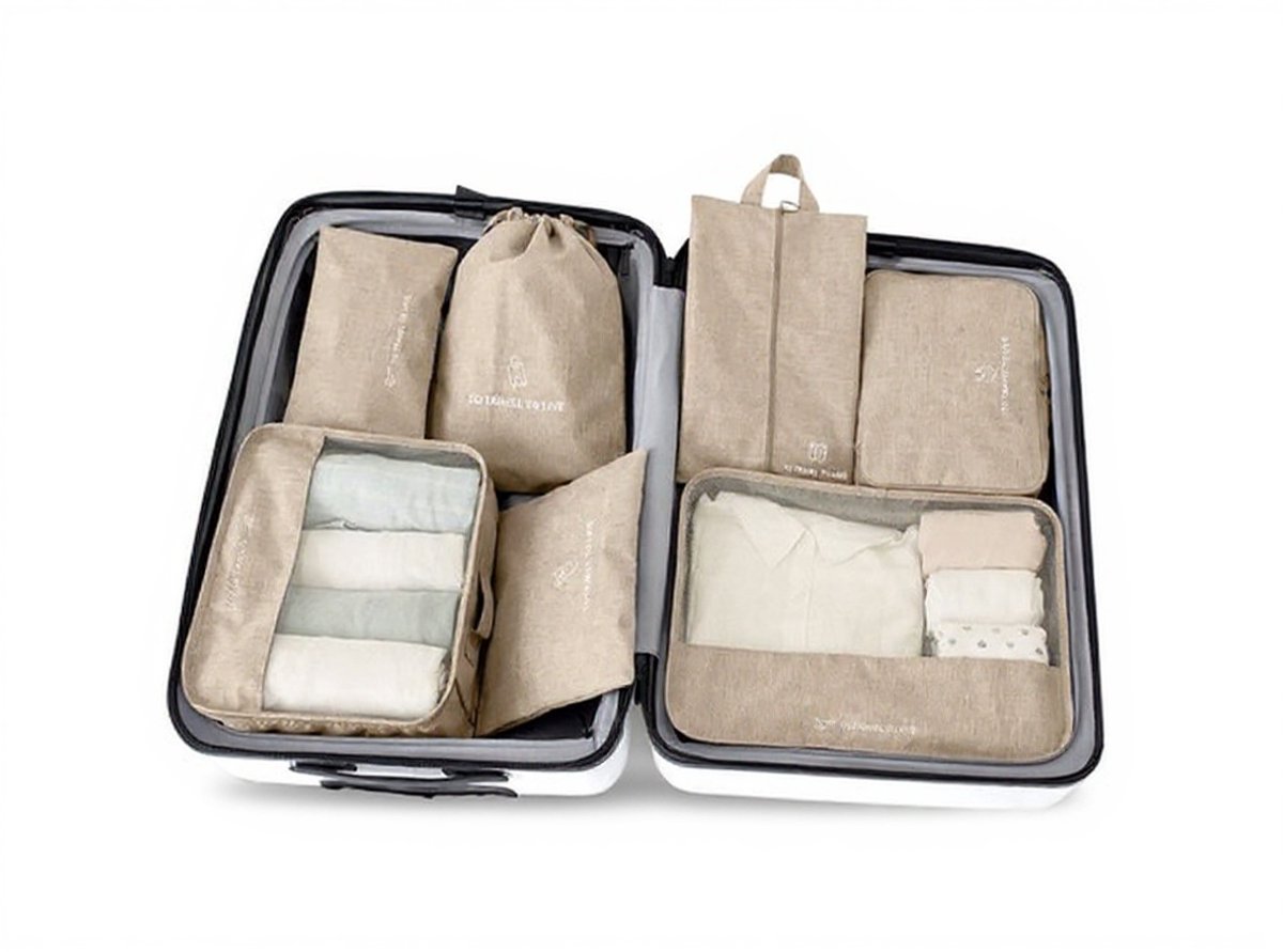 Packing cubes set 7-delig - organizer voor koffer en backpack