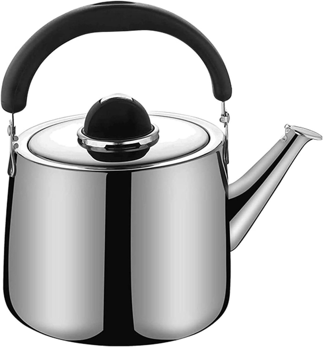 Roestvrijstalen Ketel - Theeketel Fluitketel - Water Koken - Automatisch Fluitend - 4L - Zilver