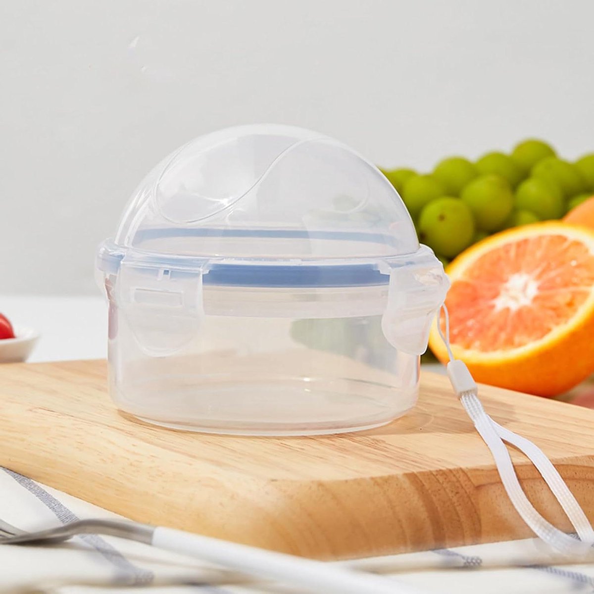 Fruitgroente Opslagcontainer - Koelkast Organizer - Voedsel Vers Houden - Magnetronbestendig Ontwerp - 12 x 10 x 10 cm - Transparant