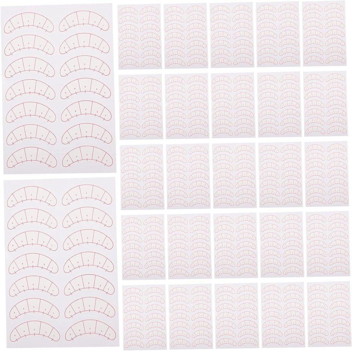 Oogpads voor Wimperextensions - Make-up Pads - Wimpers Aanbrengen - Ademend en Huidvriendelijk - 18x12cm - Zoals getoond
