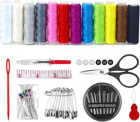 Nl Compact Set Naaipakket Volwassenen - Reparatieset - Kleding Repareren - 75 Delige ...
