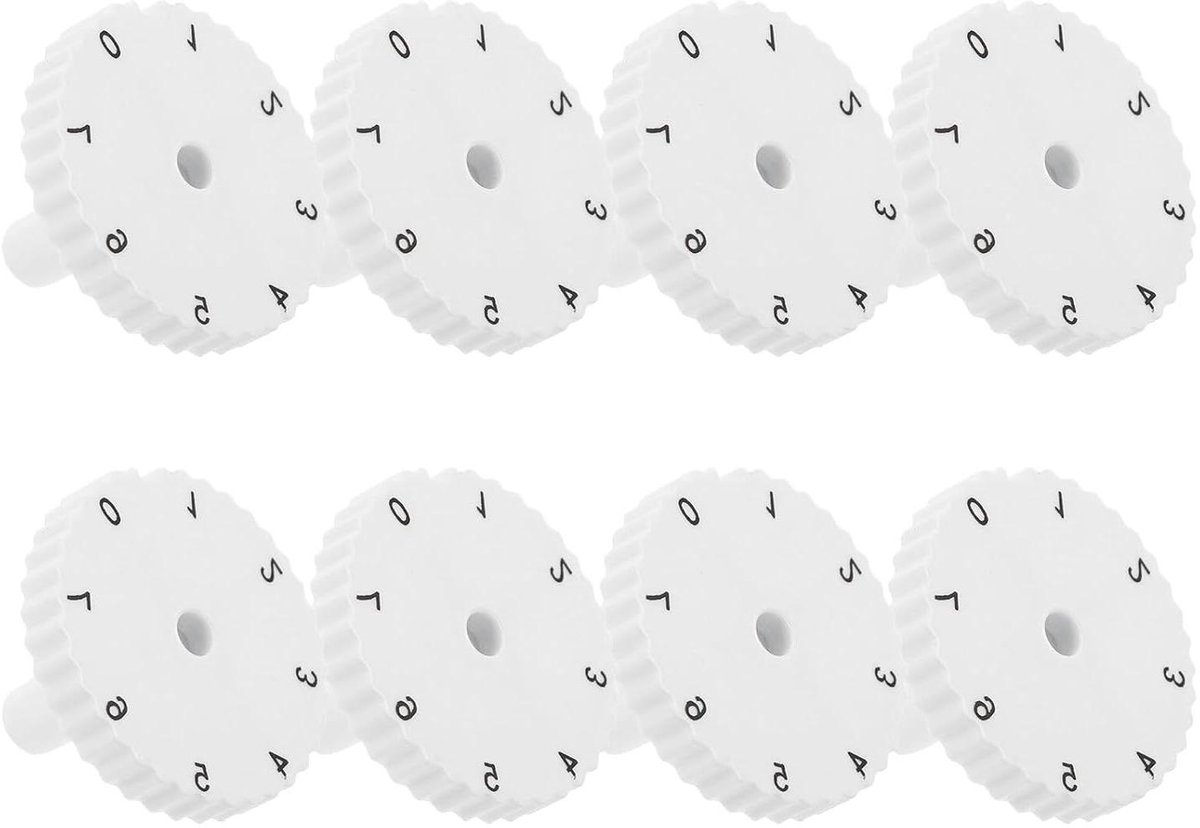 Thermostaatknoppen Koelkast - Vervangende Knoppen Vriezer - Temperatuur Regelen - Universele Compatibiliteit - 3.7 cm - Wit