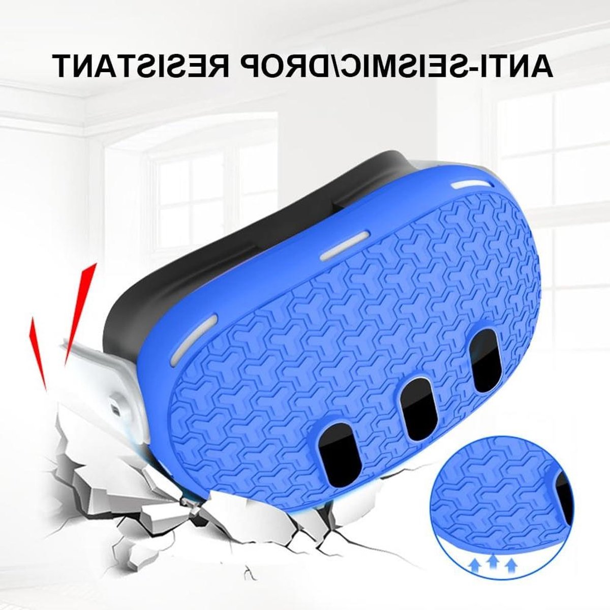 Beschermhoes Set - VR Accessoires - VR Gaming - Uitgebreide Bescherming - 7 Delig - Blauw