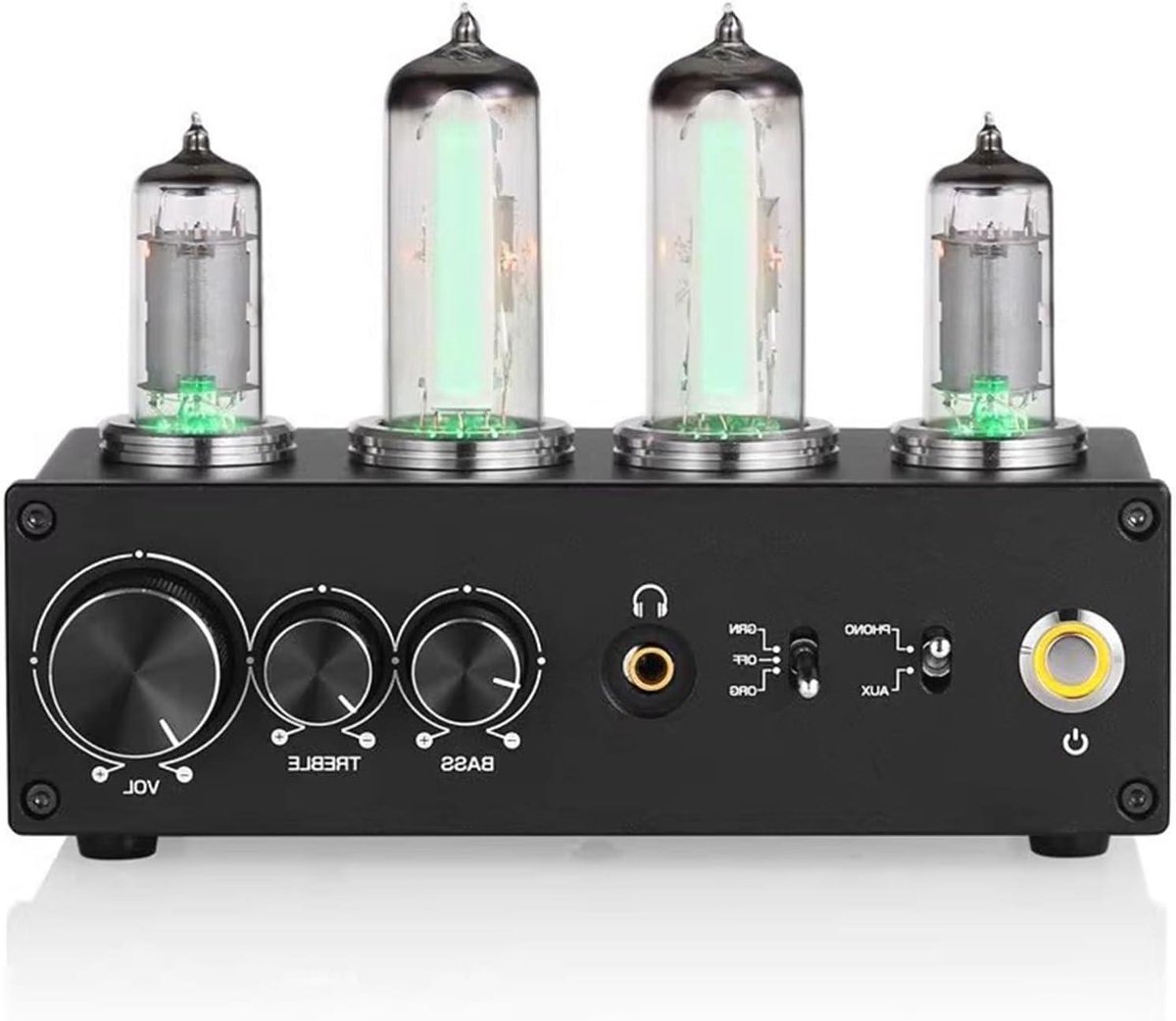 Phono Voorversterker - Platenspeler Versterker - Muziek Luisteren - Hoogte Bas Controle - 154 x 87 mm - Metaal