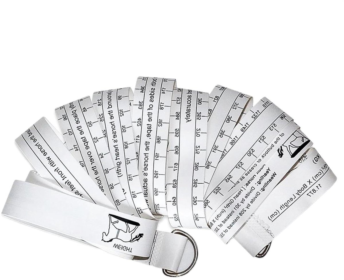 Meetlint Paard - Gewichtsband Veelzijdig - Dier Meten - Scheurvast Ontwerp - 250 cm - Wit