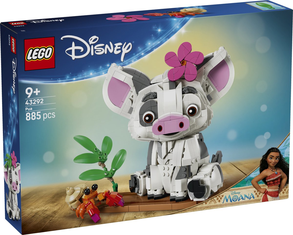 LEGO ǀ Disney Vaiana Pua Bouwbaar Dieren Speelgoed voor Kinderen en Decoratie 43292 — afbeelding 15