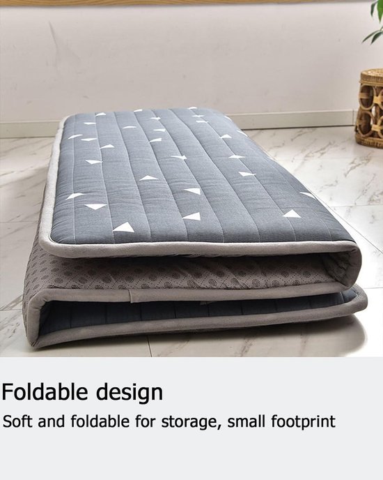 Opvouwbaar Matras - Japanse Tatami - Comfortabel Slapen - Ergonomisch Gewatteerd Design - 90 x 200 cm - A — afbeelding 3