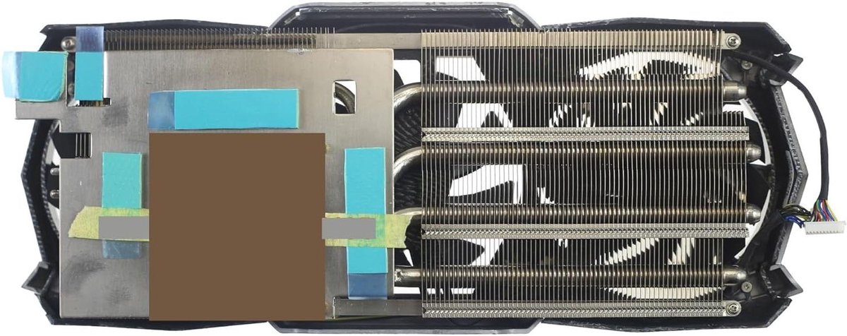 Grafische Kaart Ventilator - Koeler Onderdeel - Computer Koeling - Efficiënte Warmteafvoer - 1x1x1 cm - Zwart