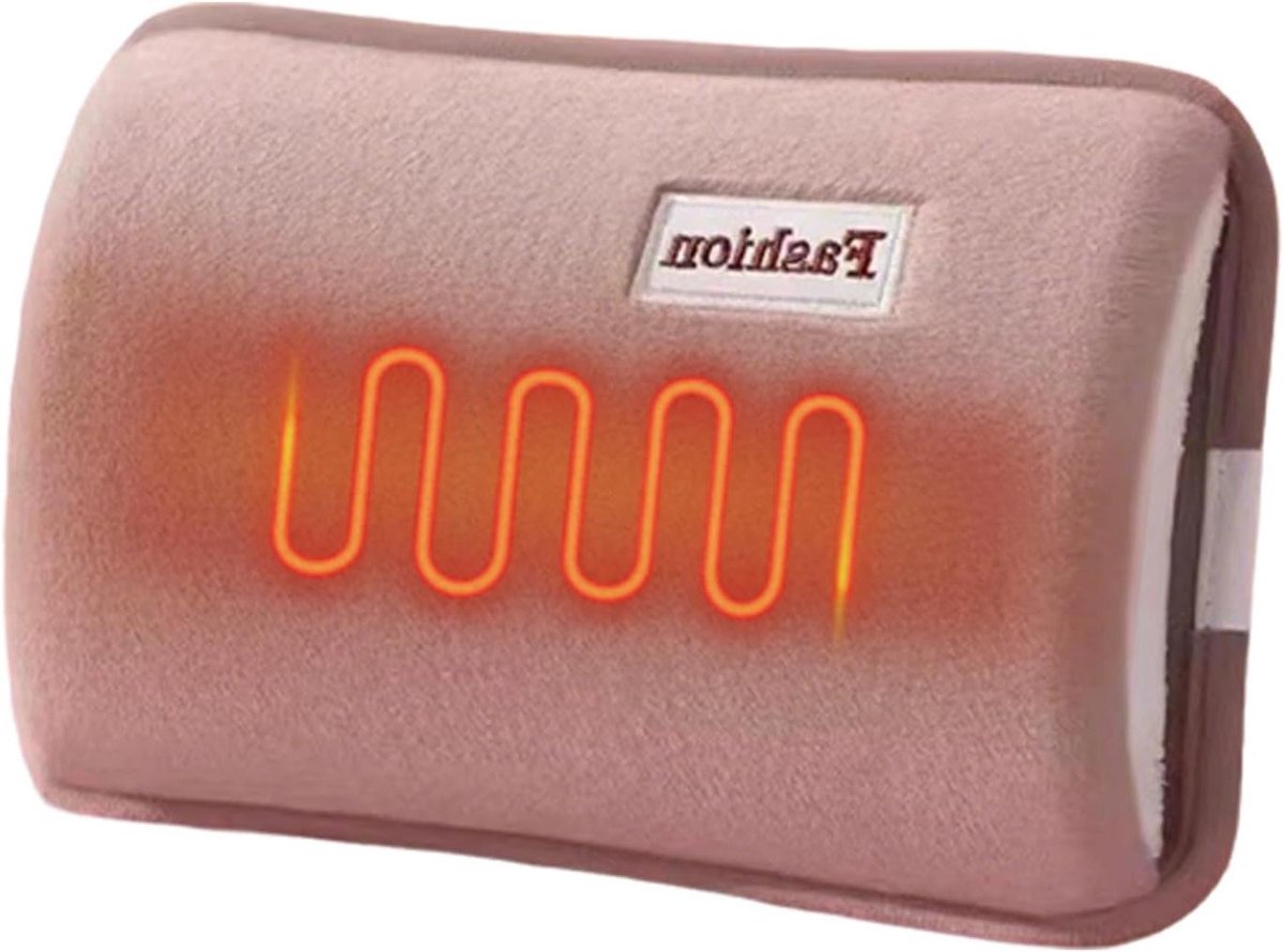 Oplaadbare Warmwaterkruik - Elektrische Kruik - Warmte en Ontspanning - Duurzame Warmteopslag - 27 x 19 x 4 cm - Grijs