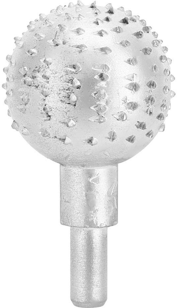 Slijpkop Carving Bal - Polijstbal Rond - Hout Vormgeven - Snelle Verwijdering - 5.3 x 3 cm - Zilver